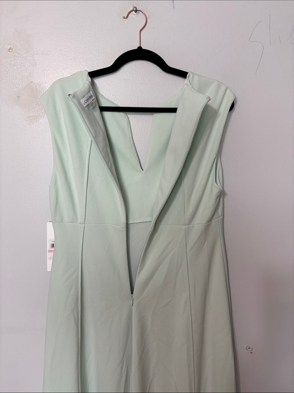 NWT Calvin Klein Mint Green Fit & Flare Midi Dress Size 10 - Picture 7 of 7